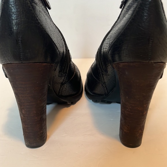 Tory Burch Black Landers Leather Moto Ankle Boot  Bootie - Picture 11 of 11